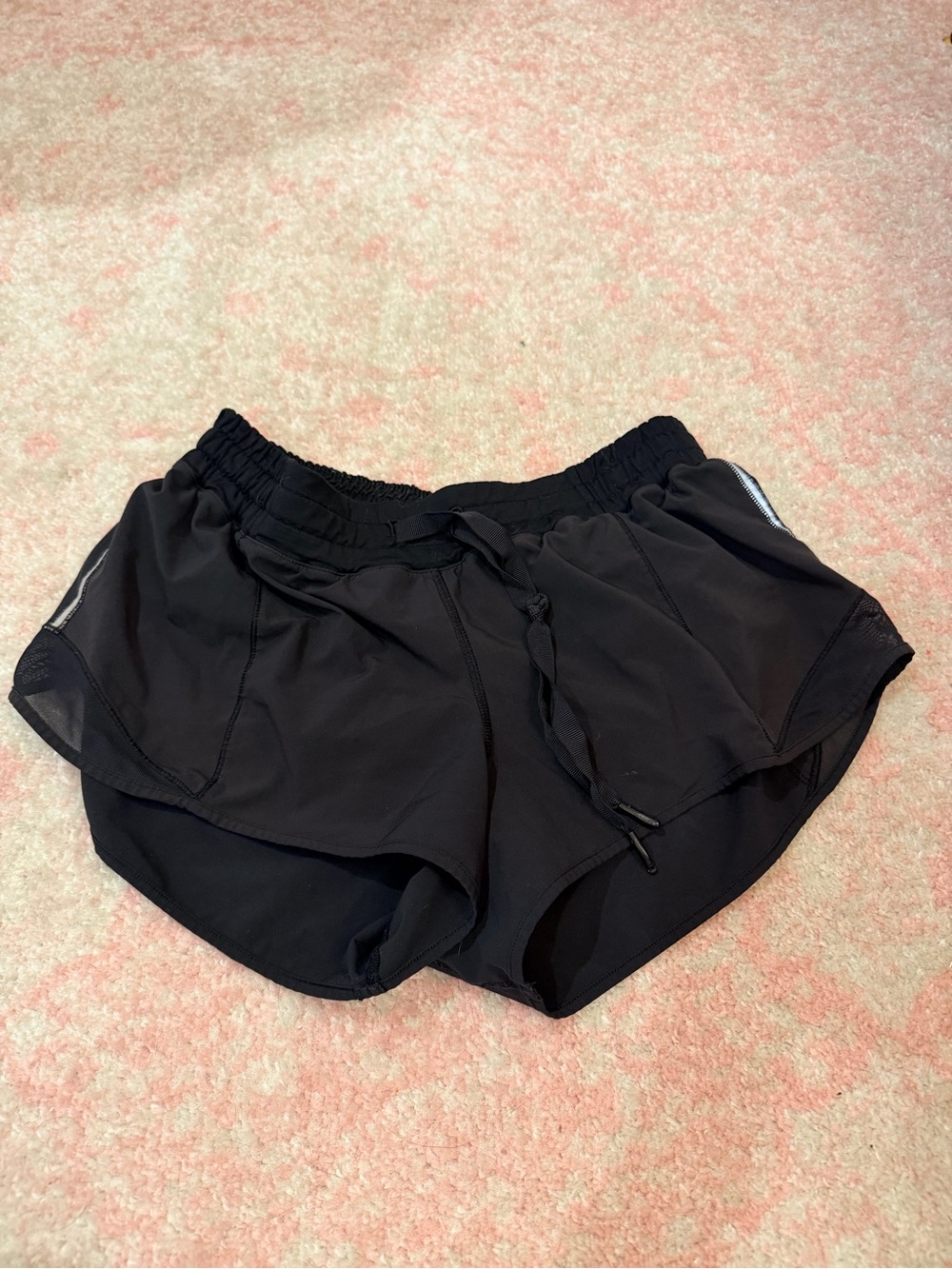 lululemon athletica Black Women's Layered Running Shorts